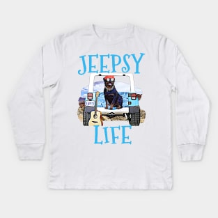 Jeepsy Life Rottweiler Kids Long Sleeve T-Shirt